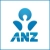 The logo for ANZ
